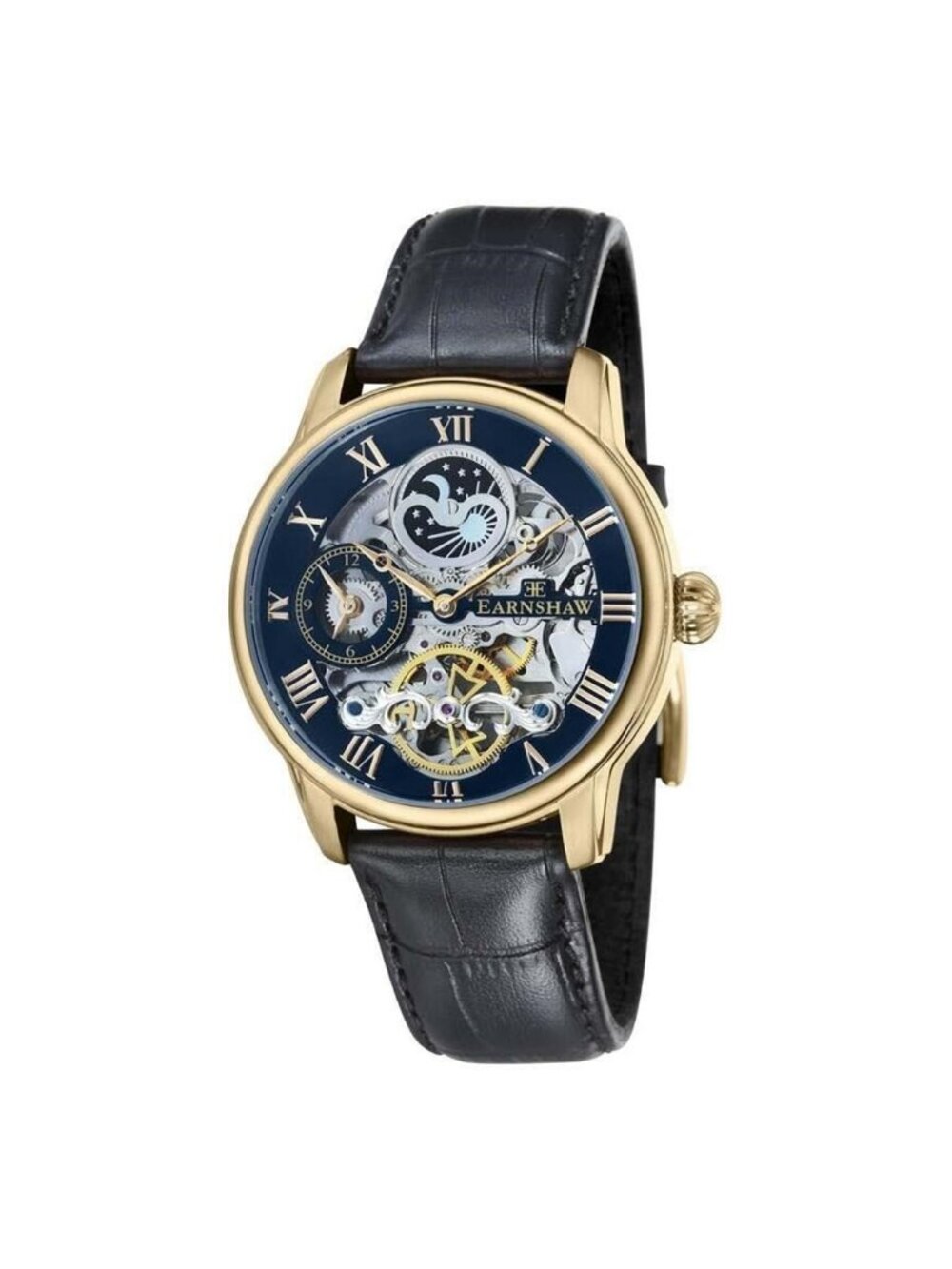 NWT Thomas Earnshaw Longitude Black Dial Men's Watch